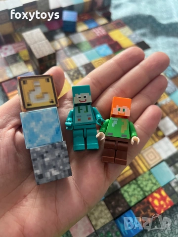 Магнитни кубчета с две фигурки - 75 броя, тип Minecraft, снимка 9 - Конструктори - 54577722