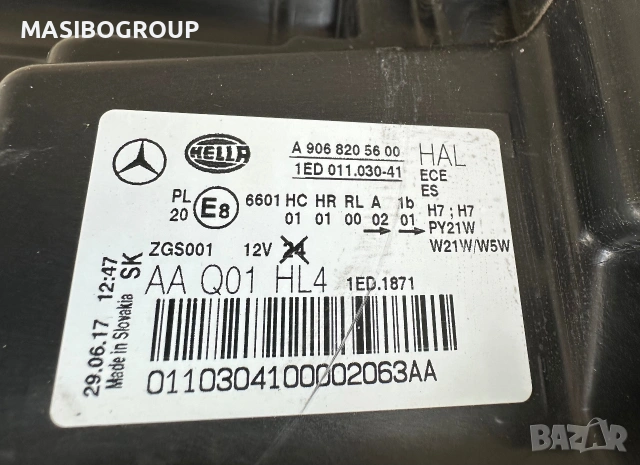 Фар far ляв фарове за Мерцедес Mercedes Sprinter W906, снимка 7 - Части - 55179596