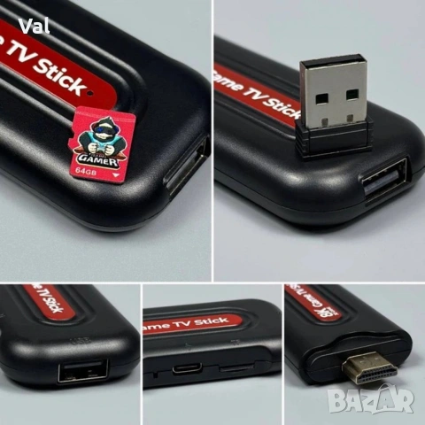 Q9Pro Game TV Stick – Вашият Портал към 49,000+ Игри и 4K Ultra HD Забавление, снимка 6 - Други игри и конзоли - 54811601