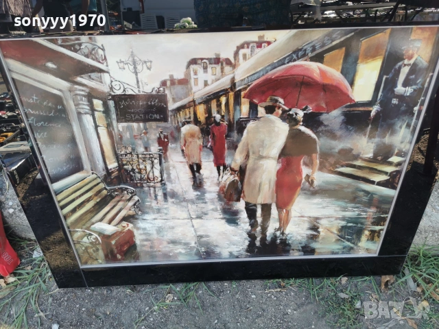 OIL EFFECT PRINT 95X75СМ КАРTИНА ВНОС ENGLAND 2706262025L4, снимка 15 - Други ценни предмети - 55072331