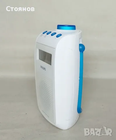 Влагоустойчиво цифрово FM/MW радио с часовник за баня - Philips AE2330/00, снимка 3 - Радиокасетофони, транзистори - 55371750