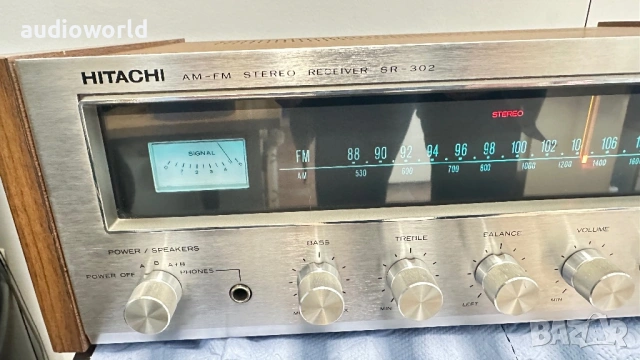 Hitachi SR-302, ресивър, усилвател, радио, колекционерски, снимка 2 - Аудиосистеми - 54631784
