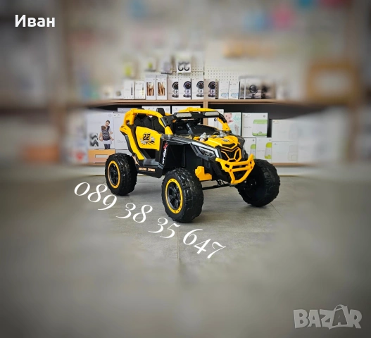 ПРОМОЦИЯ ДО 01.07!НОВО!Акумулаторен джип Kansas с 24V батерия,меки гуми,4x4,USB, снимка 2 - Електрически играчки - 51716443
