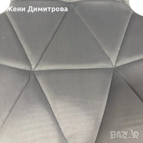 Кадифен офис стол - Регулируем и ергономичен, до 120 кг различни цветове, снимка 11 - Столове за офис - 55543137