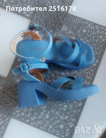 Уникални дънкови сандали! Нови!!!, снимка 2 - Сандали - 54086347