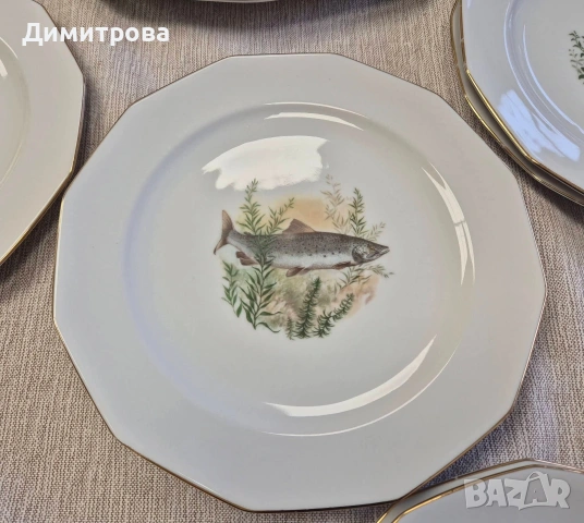 Сервиз риби, Bavaria , снимка 8 - Сервизи - 53955307