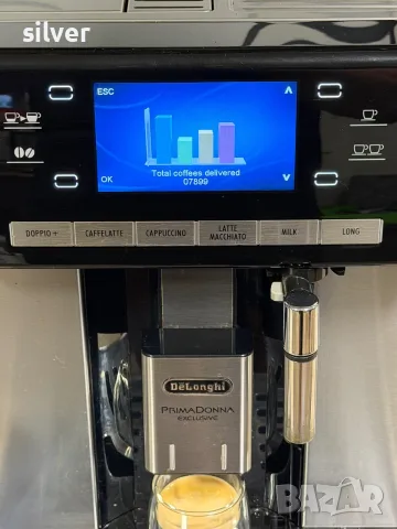 Кафемашина кафе автомат delonghi Primadonna Exclusive с гаранция, снимка 10 - Кафемашини - 55372179
