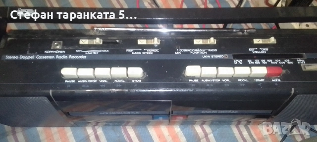 двукасетачен касетофон със радио тунер , снимка 6 - Радиокасетофони, транзистори - 54094591
