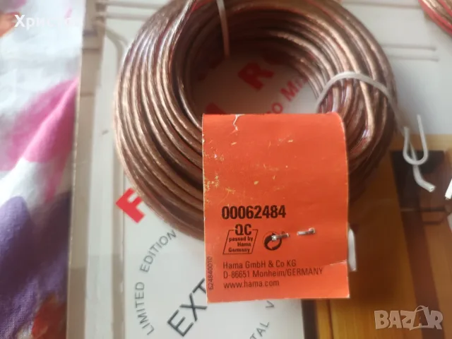 HAMA-Loudspeaker cable., снимка 3 - Други - 55301633