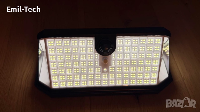 2 соларни LED лампи TECKNET – 546 LED + подарък 495 LED, датчик, IP66, снимка 9 - Лед осветление - 54592408