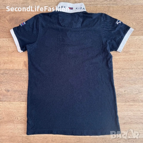Мъжка поло тениска Paul & Shark Vintage Yachting Kipawa размер M тъмносиня, снимка 8 - Тениски - 54128677