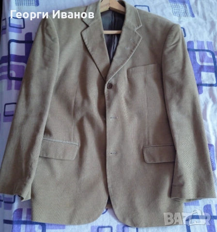 ИЗГОДНО! PALAZZO L италианско спортно-елегантно джинсово сако блейзър Corduroy Jacket Blazer, снимка 3 - Сака - 54190984