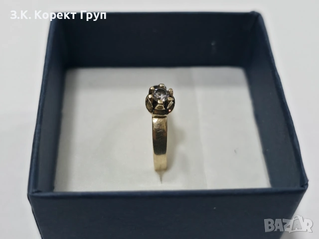 Дамски златен пръстен 14К 585 / 2,19 гр., снимка 2 - Пръстени - 54384643