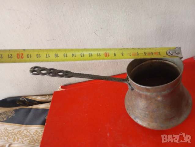 старо медно джезве, снимка 3 - Други ценни предмети - 54038432