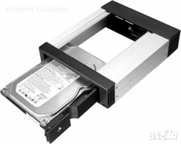 Icy Box IB-158SSK-B 3.5 inch SATA mobile rack / trayless, снимка 2 - Други - 54791390