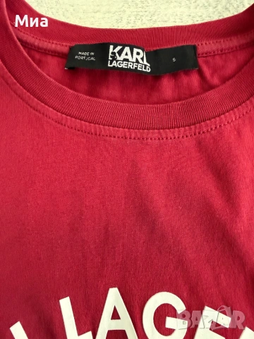 Дамска тениска с надпис Karl Lagerfeld, снимка 3 - Тениски - 54891745