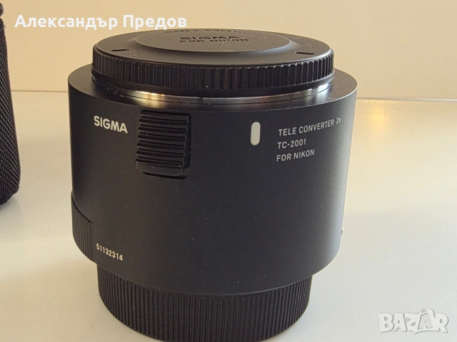 Sigma 2x TC-2001 Teleconverter: NIKON, снимка 2 - Обективи и филтри - 54227602