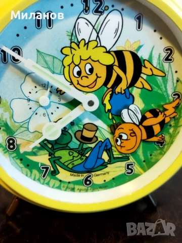 Стар анимиран будилник, настолен часовник, снимка 8 - Антикварни и старинни предмети - 54332266