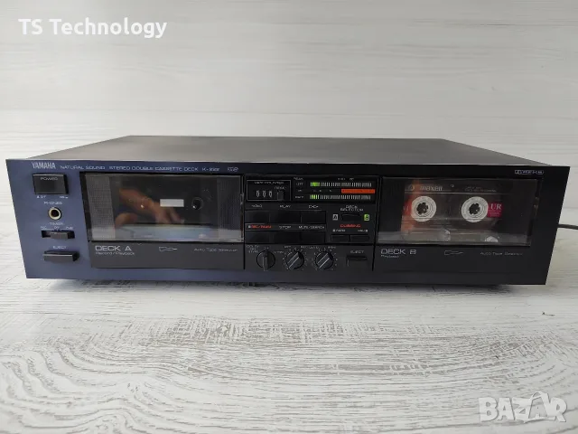 Като НОВ! Двукасетен дек Yamaha K-222 Natural Sound – Пълна Профилактика, снимка 2 - Декове - 55674859