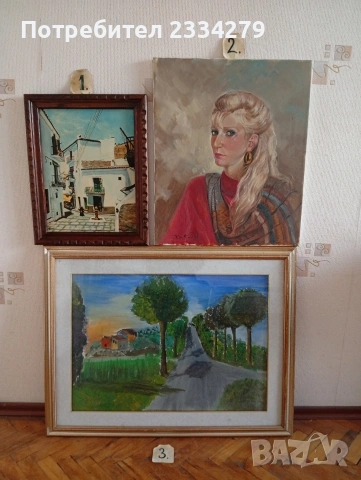 Стари картини рисувани от различни автори в различни години.