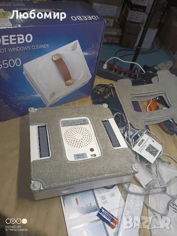 IDEEBO Робот за почистване на прозорци G500, 5000Pa робот за прозорци с двойна пръскаща  , снимка 4 - Други стоки за дома - 54674559