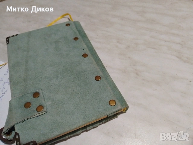 Винтидж тефтер с бели чисти лица нов с метална катарама и обшивка, снимка 6 - Ученически пособия, канцеларски материали - 55190140