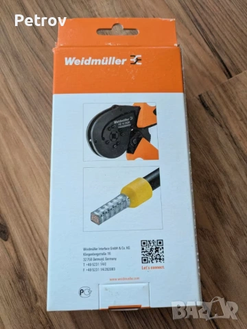Weidmüller - PZ 10 SQR - MADE IN GERMANY - ЧИСТО НОВИ - ТОП - PROFI Кримпклещи 0,14 - 10 mm² !!!!!!!, снимка 3 - Клещи - 54102514