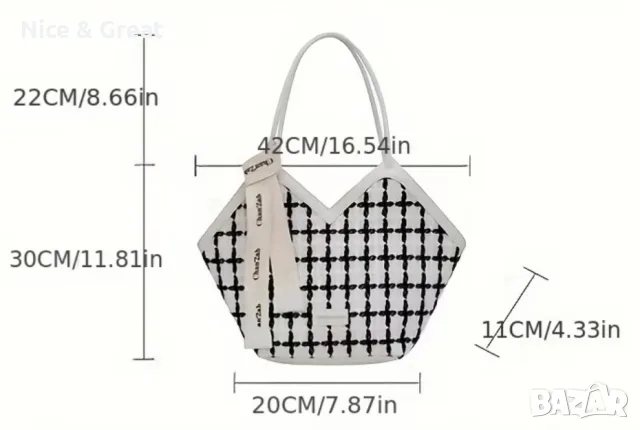 Дамска модерна чанта, снимка 4 - Чанти - 55567721