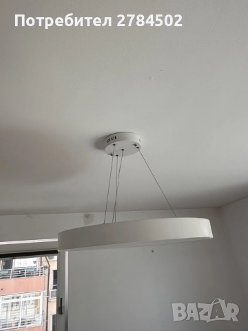 Дизайнерски LED пендел WOHNLING Ø60 см | Немска висяща лампа 48W, снимка 3 - Лед осветление - 55468195
