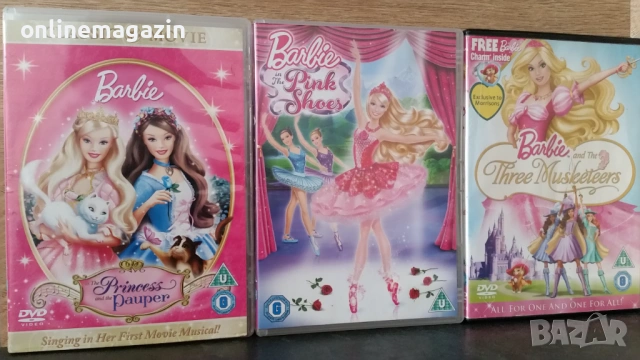 DVD  3 анимации Barby 