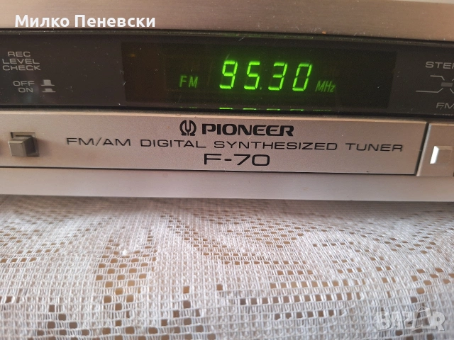 PIONEER F-70 STEREO TUNER.MADE IN JAPAN , снимка 3 - Ресийвъри, усилватели, смесителни пултове - 54091925