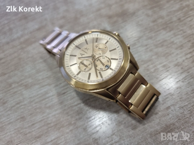 Мъжки часовник в златисто ARMANI EXCHANGE, снимка 3 - Мъжки - 54193074