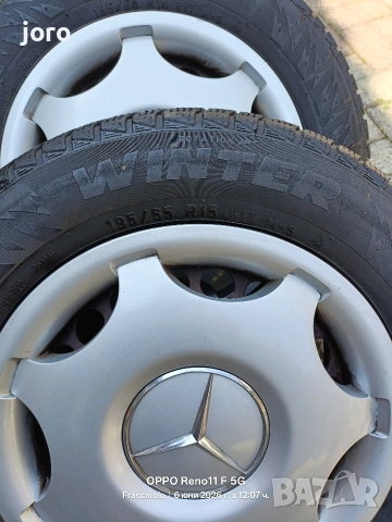GUMI + DJANTI 195/65/15 MERCEDES C 220, снимка 4 - Гуми и джанти - 54824492