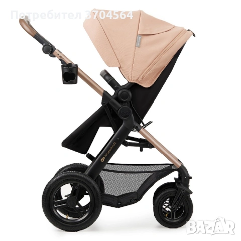 KinderKraft MOOV 2 бебешка количка 3в1 Основа Isofix Kinderkraft Mink, снимка 9 - Детски колички - 54401802