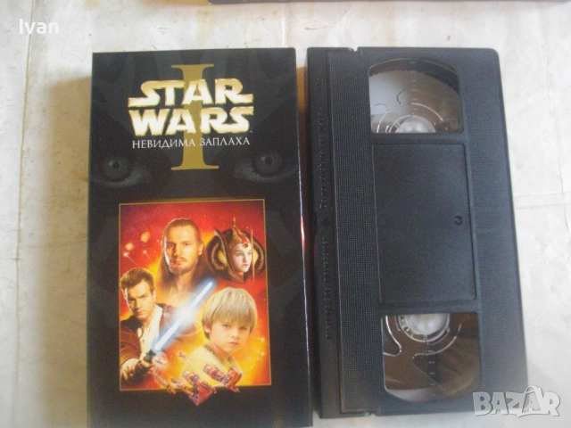 STAR WARS ЕПИЗОД 1 - 2 VHS 2 БРОЯ ВИДЕОКАСЕТИ МЕЖДУЗВЕЗДНИ ВОЙНИ ЕПИЗОД 1 НЕВИДИМА ЗАПЛАХА ЕПИЗОД 2 , снимка 15 - Други жанрове - 54528211