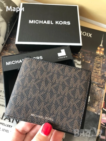 Michael Kors Нов Мъжки Портфейл, снимка 8 - Портфейли, портмонета - 54939445