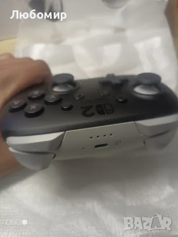 Nintendo Switch 2 Pro Controller Черен Bluetooth Геймпад Аналогов /, W129173516 (Bluetooth , снимка 5 - Други игри и конзоли - 55583791