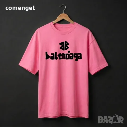 ОВЪРСАЙЗ тениски БАЛЕНСИАГА BALENCIAGA принт, 6 цвята! Или с ТВОЯ идея!, снимка 3 - Тениски - 53391441