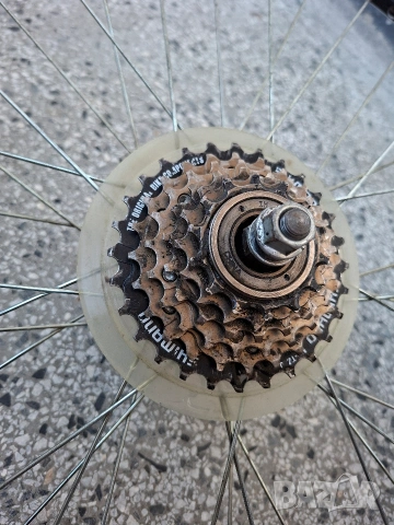 Velotec задна капла за велосипед алуминий 24" касета Shimano MF-TZ20 6 скорости/ главина, снимка 3 - Части за велосипеди - 54976367