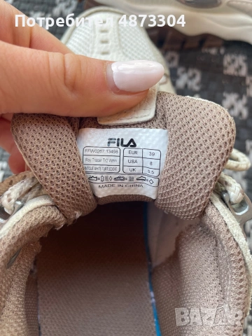 Бели маратонки Fila, снимка 3 - Маратонки - 55129599