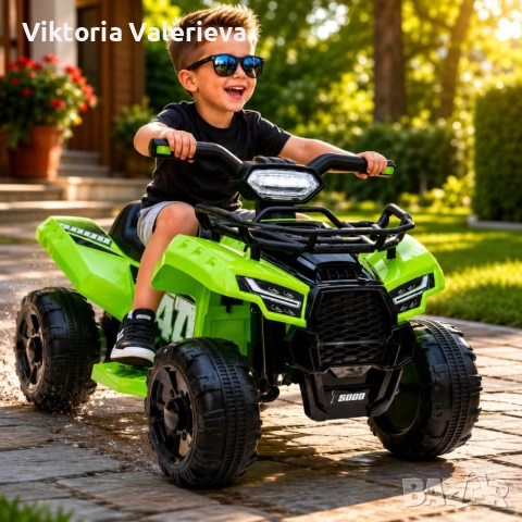 Детско акумулаторно ATV NV-J320 6V – LED светлини, USB музика и офроуд приключения.