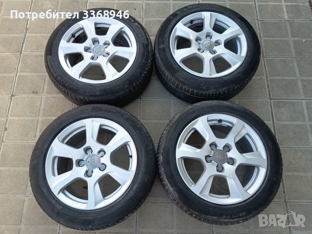 Джанти Оригинални Audi 16" 5x112 с гуми 205/55/16 Michelin 
