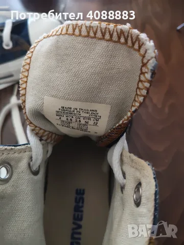 Деним кецове Converse, 36 номер, снимка 3 - Кецове - 55435327