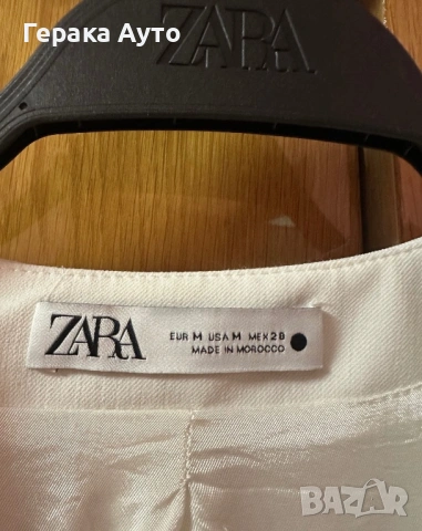 Рокля Zara, M, бяла, снимка 3 - Рокли - 54312923