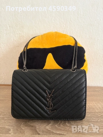 YSL черна дамска чанта Saint Laurent, снимка 3 - Чанти - 54268479
