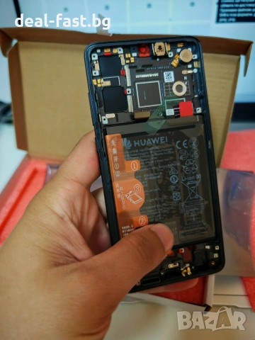 Оригинален LCD Дисплей за Huawei P30 ELE-L29, ELE-L09 / Дисплей+Рамка+Батерия / Service pack / Черен, снимка 3 - Резервни части за телефони - 54964694