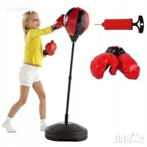 Регулируема круша на стойка и боксови ръкавици-боксов комплект 4654