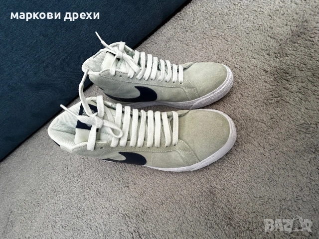 Nike SB Zoom Blazer Mid Barely Green 40, снимка 5 - Дамски ежедневни обувки - 54340527
