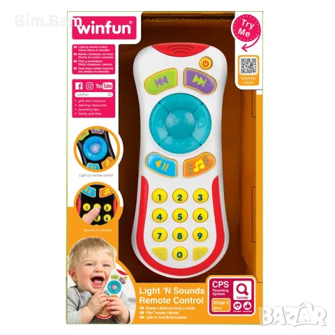Образователна музикална играчка - Светещо дистанционно управление WINFUN 