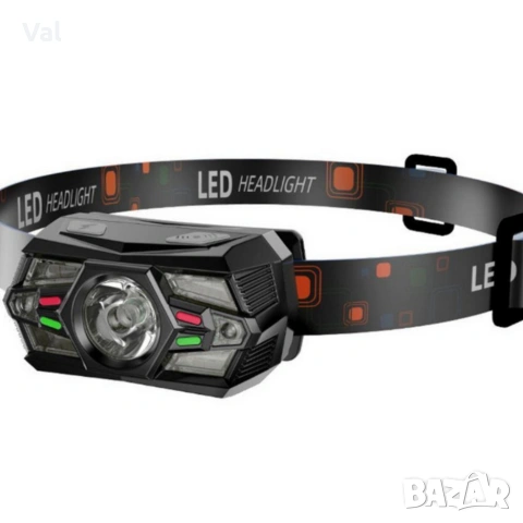 LED челник BL-CT108 с PIR сензор за безконтактно включване, водоустойчив и лек, снимка 6 - Други инструменти - 54808288